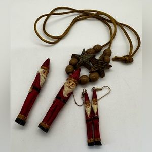 Santa jewelry set